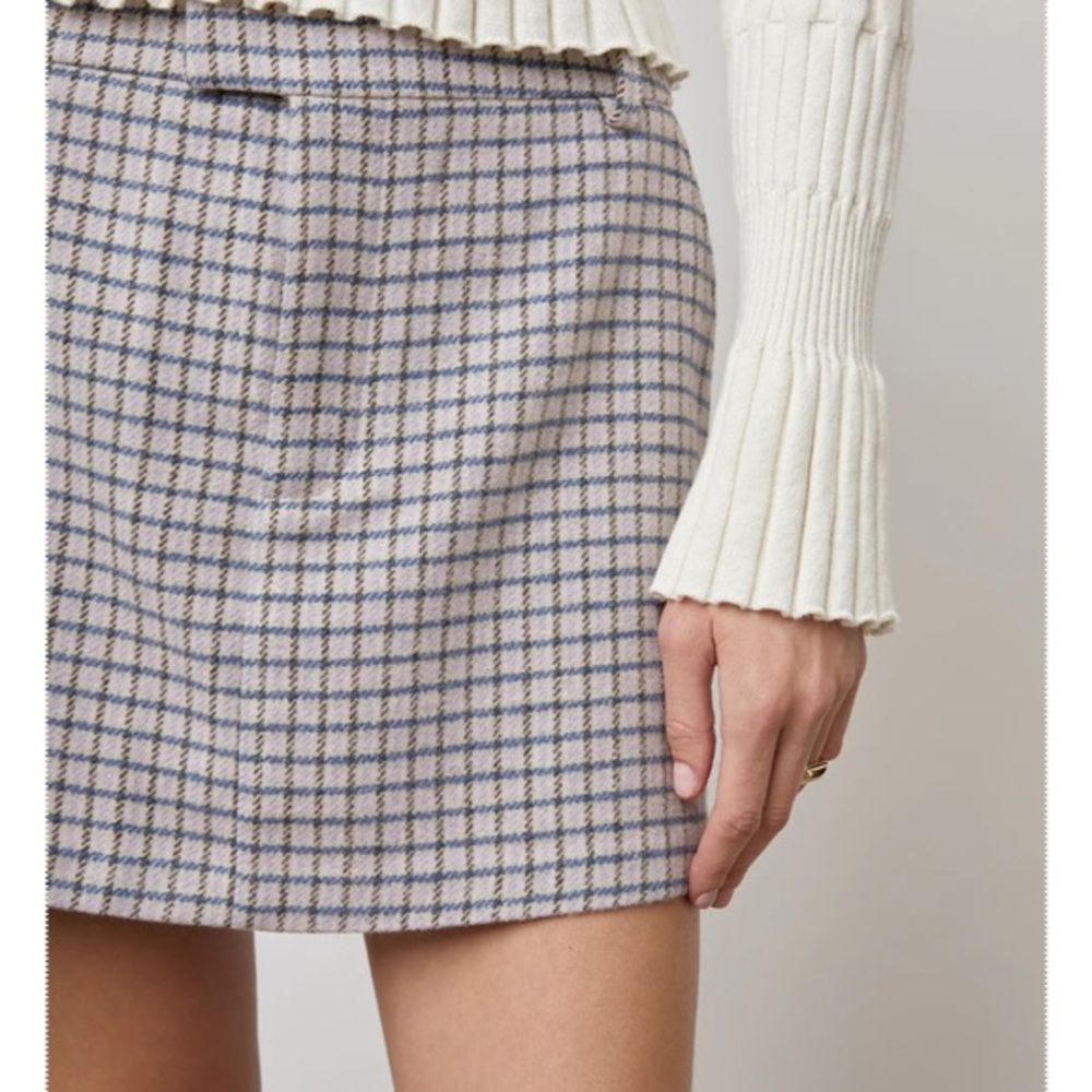Rails prim lilac mini check skirt!
